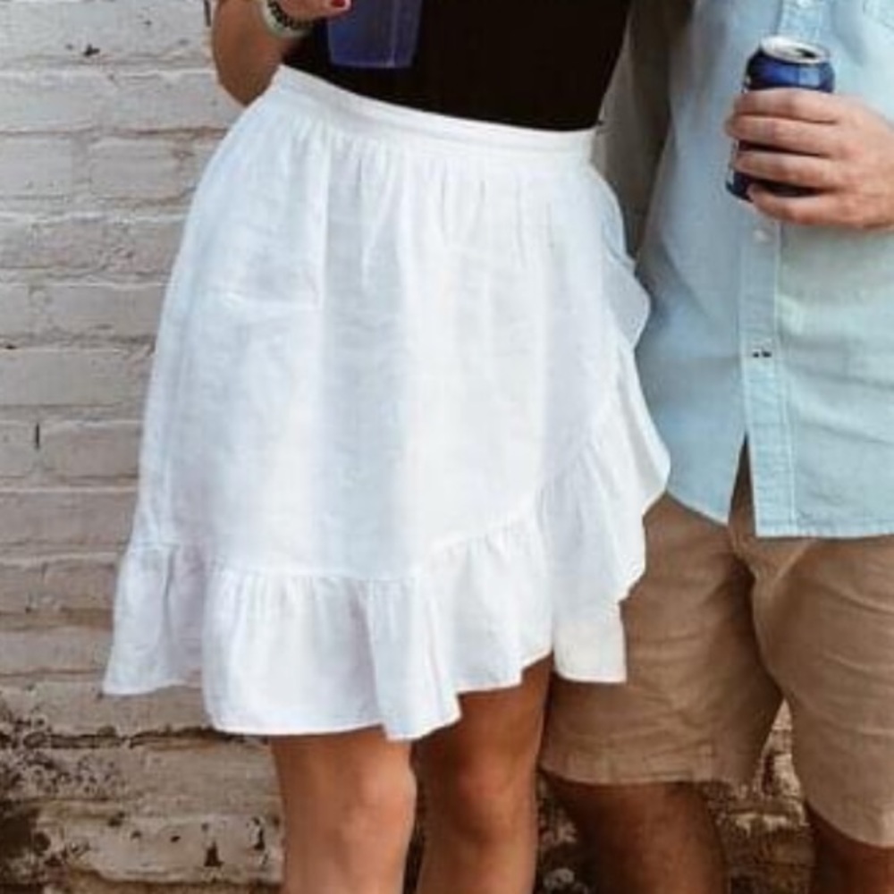 Jcrew ruffle skirt